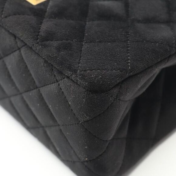 Chanel Shoulder Bag 2.55 Black Fabric 2.55 Mini Matelasse Chain Shoulder Ladies - Picture 7 of 10